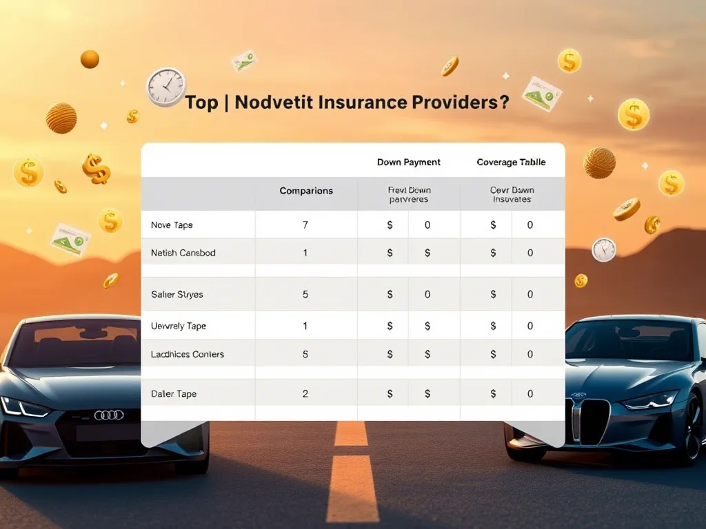 Top No Down Payment Auto Insurance Providers (Compare and Save Today!)