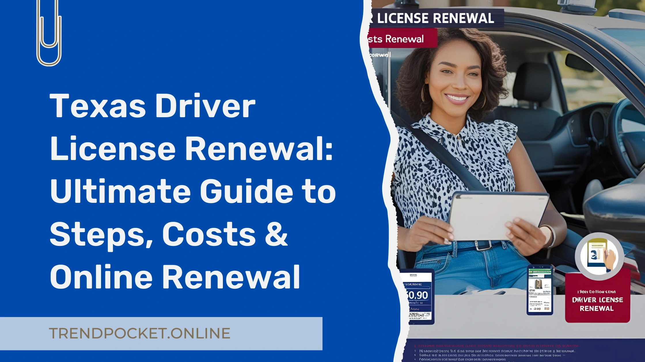 A featured image of Texas Driver License Renewal Ultimate Guide to Steps, Costs & Online Renewal